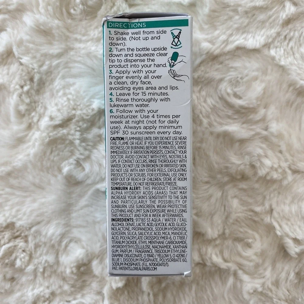 L'Oreal Bright Reveal Dark Spot Exfoliant Peel .84 oz‎ 25% AHA+BHA+PHA